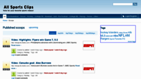 What Allsportsclips.com website looked like in 2012 (12 years ago)