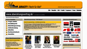 What Abwicklungsvertrag.de website looked like in 2012 (12 years ago)