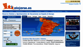 What Alojarse.es website looked like in 2012 (12 years ago)