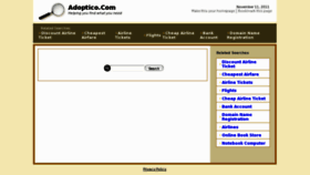 What Adoptico.com website looked like in 2012 (12 years ago)