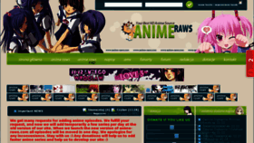 What Anime-raws.com website looked like in 2012 (12 years ago)