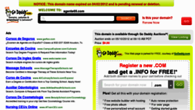 What Agente69.com website looked like in 2012 (11 years ago)