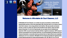What Affordableairductcleaners.com website looked like in 2012 (11 years ago)