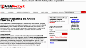 What Articledirectory.it website looked like in 2012 (11 years ago)
