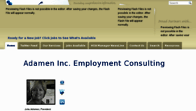 What Adamen-inc.com website looked like in 2012 (11 years ago)