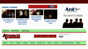 What Amebor.com website looked like in 2012 (11 years ago)