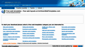 What Anvisionwebtemplates.com website looked like in 2012 (11 years ago)