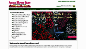 What Annualflowerstore.com website looked like in 2012 (11 years ago)