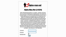 What Alpha-man.net website looked like in 2012 (11 years ago)