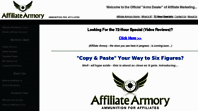What Affiliatearmory.com website looked like in 2012 (11 years ago)