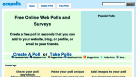 What Acepolls.com website looked like in 2012 (11 years ago)