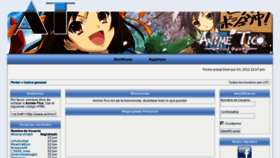 What Anime-tico.com website looked like in 2012 (11 years ago)