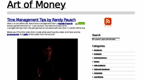 What Artofmoney.org website looked like in 2011 (13 years ago)