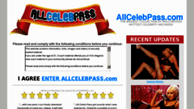 What Allcelebpass.com website looked like in 2012 (11 years ago)