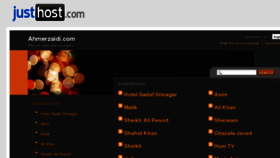 What Ahmerzaidi.com website looked like in 2012 (11 years ago)