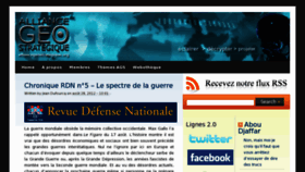 What Alliancegeostrategique.org website looked like in 2012 (11 years ago)