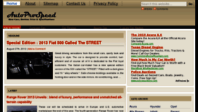 What Autoprospeed.com website looked like in 2012 (11 years ago)