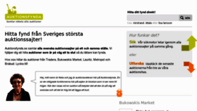What Auktionsfynda.se website looked like in 2012 (11 years ago)