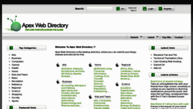 What A-p-e-x.org website looked like in 2012 (11 years ago)