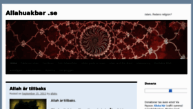 What Allahuakbar.se website looked like in 2012 (12 years ago)