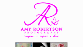 What Amyrobertsonphotography.com website looked like in 2012 (11 years ago)