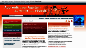 What Apprentissage-aquitaine.fr website looked like in 2012 (11 years ago)