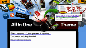 What Allinonetheme.com website looked like in 2012 (11 years ago)