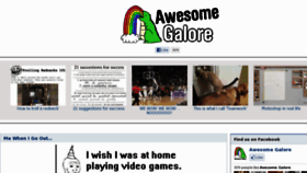 What Awesomegalore.com website looked like in 2012 (11 years ago)