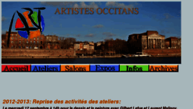 What Artistesoccitans.org website looked like in 2012 (11 years ago)