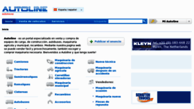 What Autoline-eu.es website looked like in 2012 (11 years ago)