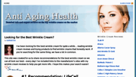 What Antiaging-health.com website looked like in 2012 (11 years ago)
