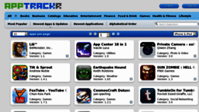 What Apptracker.org website looked like in 2012 (13 years ago)