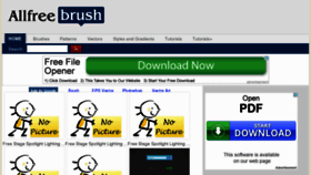 What Allfreebrush.com website looked like in 2012 (11 years ago)