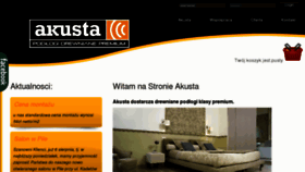 What Akusta.pl website looked like in 2012 (11 years ago)