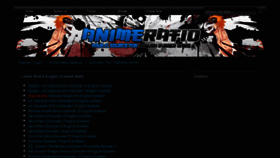 What Animeratio.com website looked like in 2012 (11 years ago)