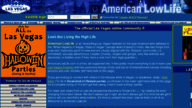 What Americanlowlife.com website looked like in 2012 (11 years ago)