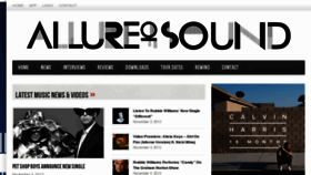 What Allureofsound.com website looked like in 2012 (11 years ago)