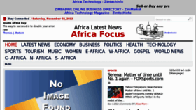 What Africa-focus.com website looked like in 2012 (11 years ago)