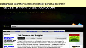 What Ancestryfamilysearch.com website looked like in 2012 (11 years ago)