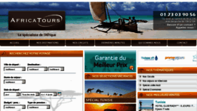 What Africatours.fr website looked like in 2012 (11 years ago)