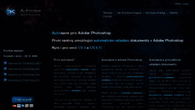 What Autosave.cz website looked like in 2012 (11 years ago)
