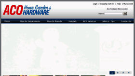 What Acohardware.com website looked like in 2012 (11 years ago)