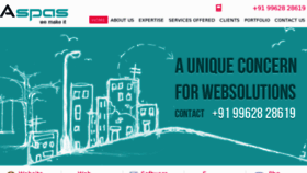 What Aspas.in website looked like in 2012 (12 years ago)