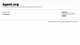 What Agent.org website looked like in 2012 (11 years ago)