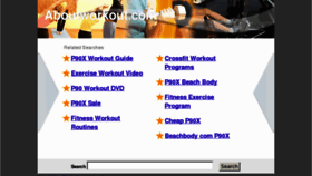 What Aboutworkout.com website looked like in 2012 (11 years ago)
