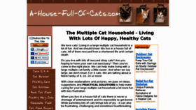 What A-house-full-of-cats.com website looked like in 2012 (11 years ago)