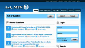 What Askmtg.com website looked like in 2012 (11 years ago)