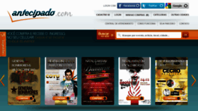 What Antecipado.com website looked like in 2012 (11 years ago)