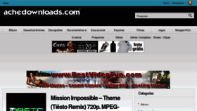 What Achedownloads.com website looked like in 2012 (11 years ago)