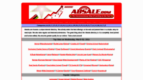 What Absale.com website looked like in 2012 (11 years ago)